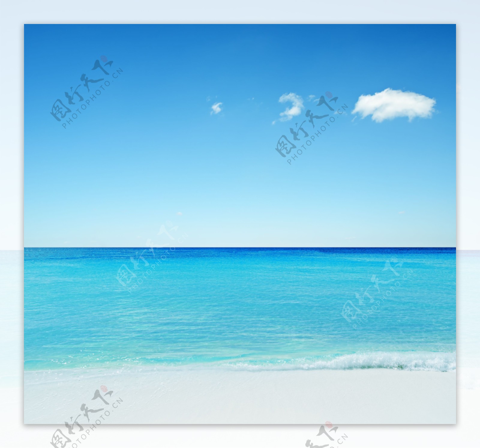 蓝天大海沙滩