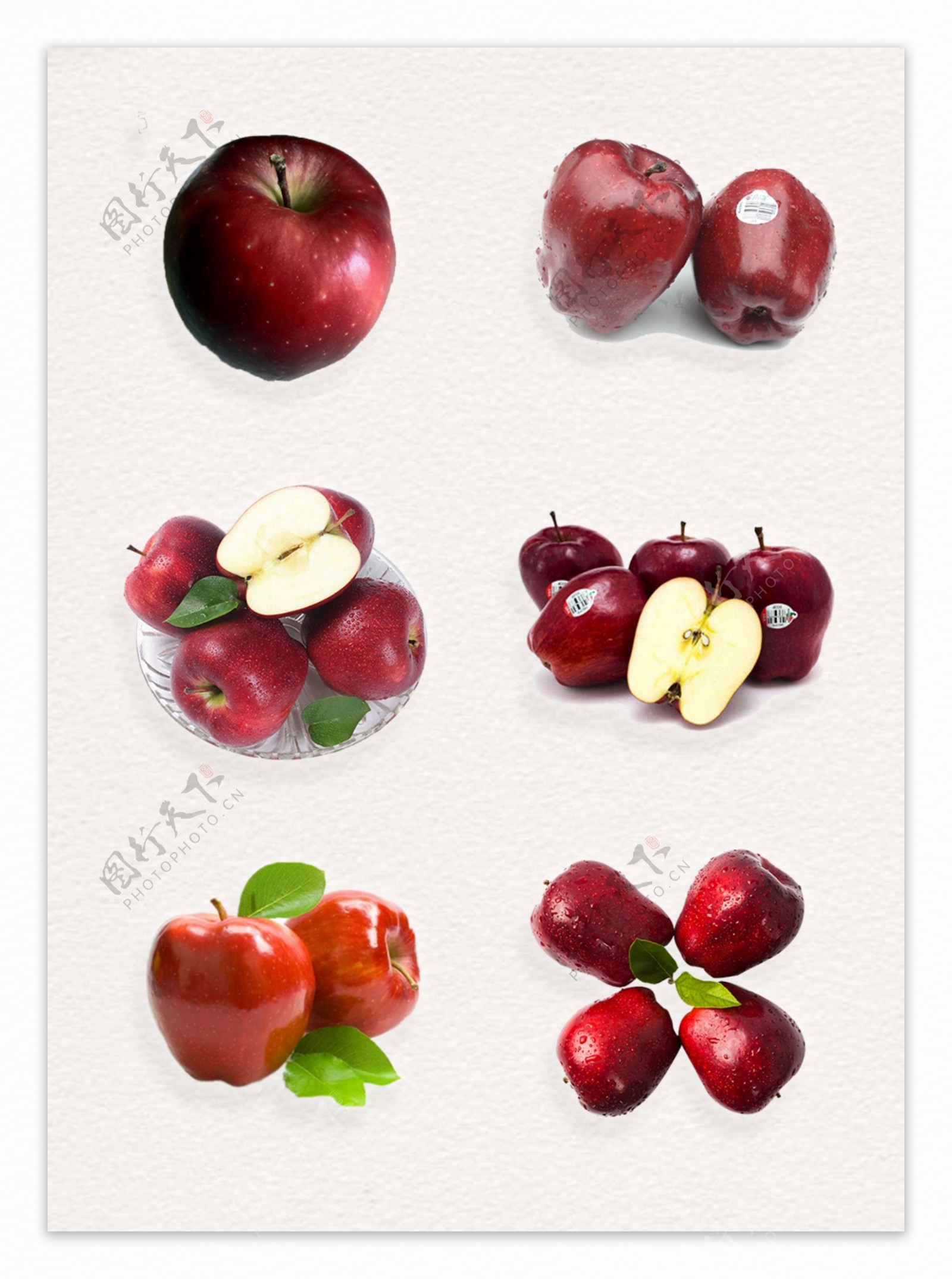 产品实物水果苹果蛇果png素材设计