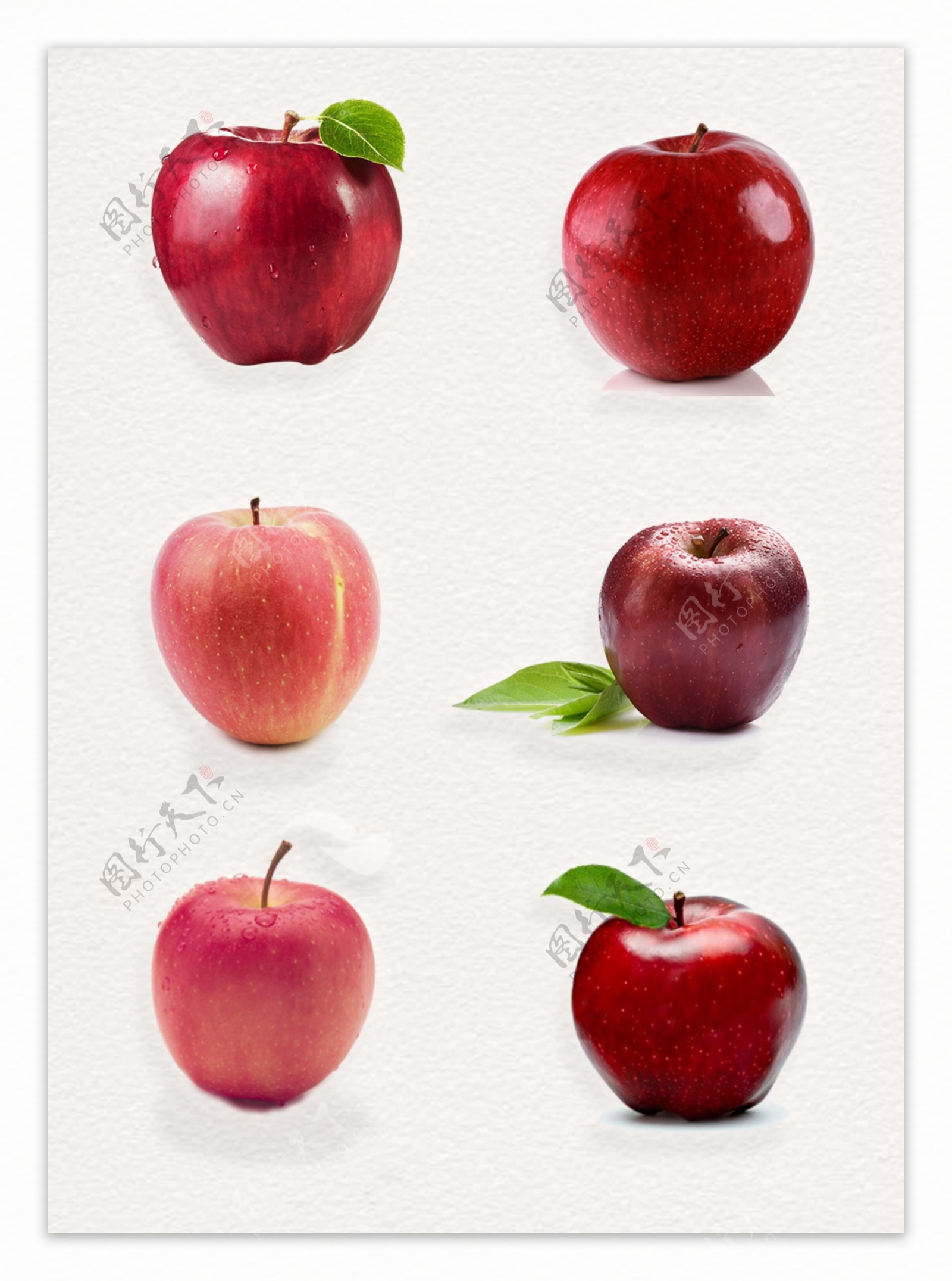 新鲜红苹果免抠图片素材