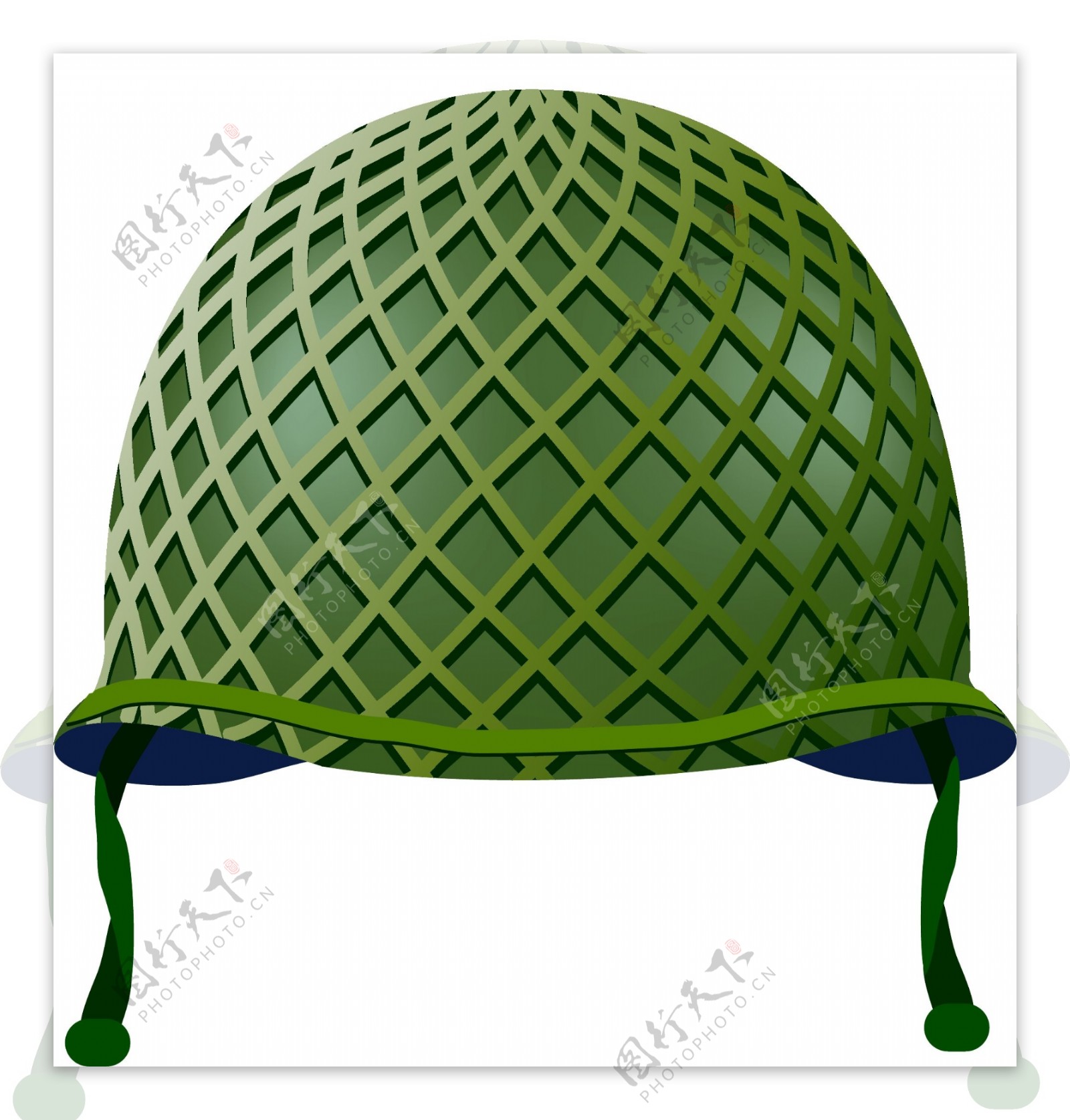 绿色网纱头盔帽子