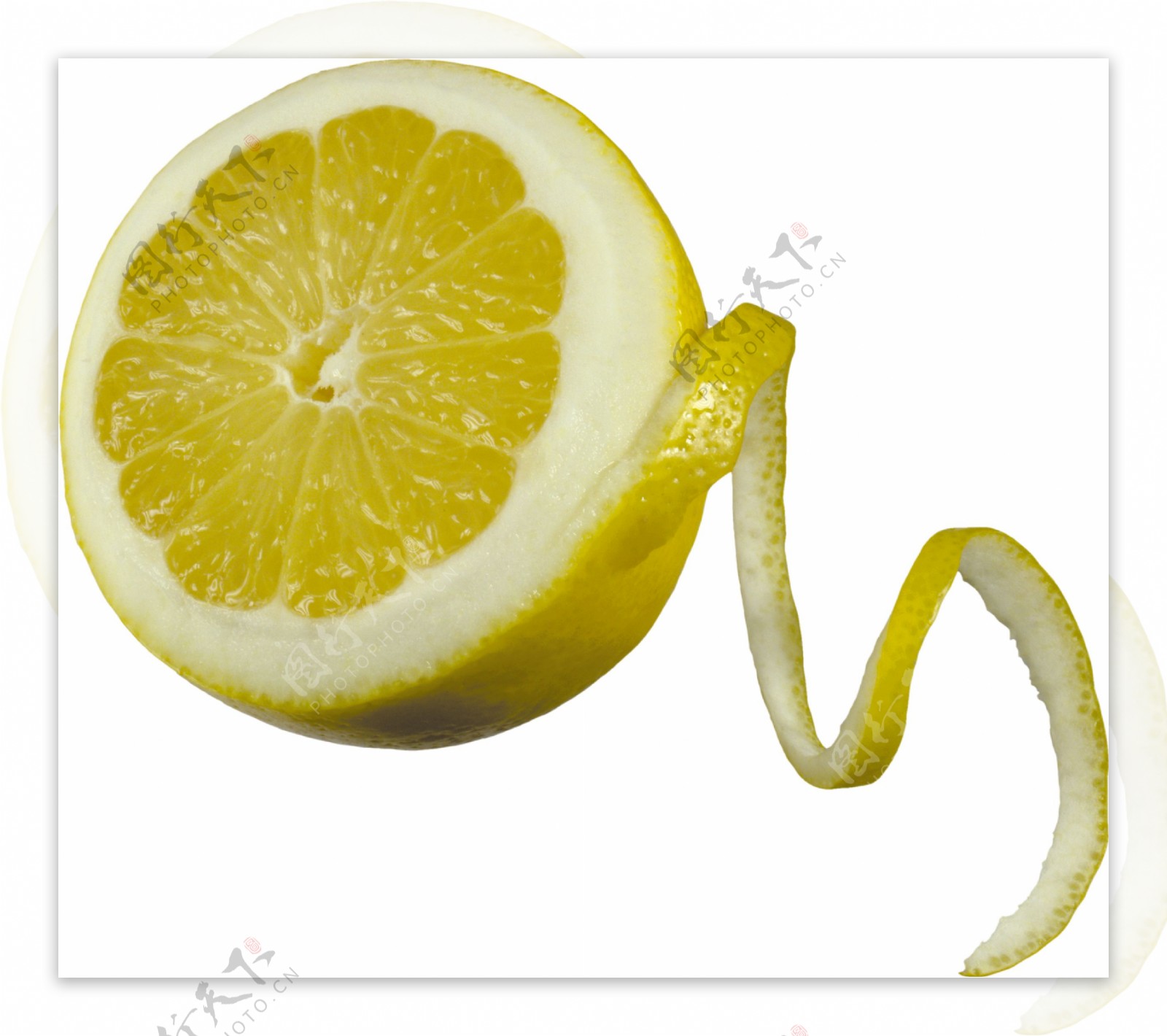 新鲜柠檬片素材合集