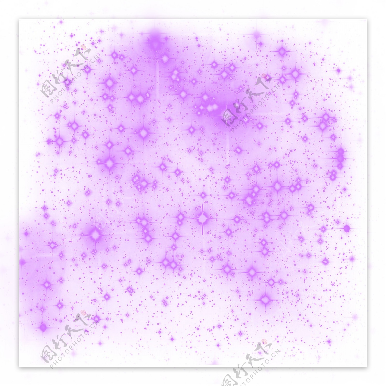 紫色星光可商用光效光粒装饰