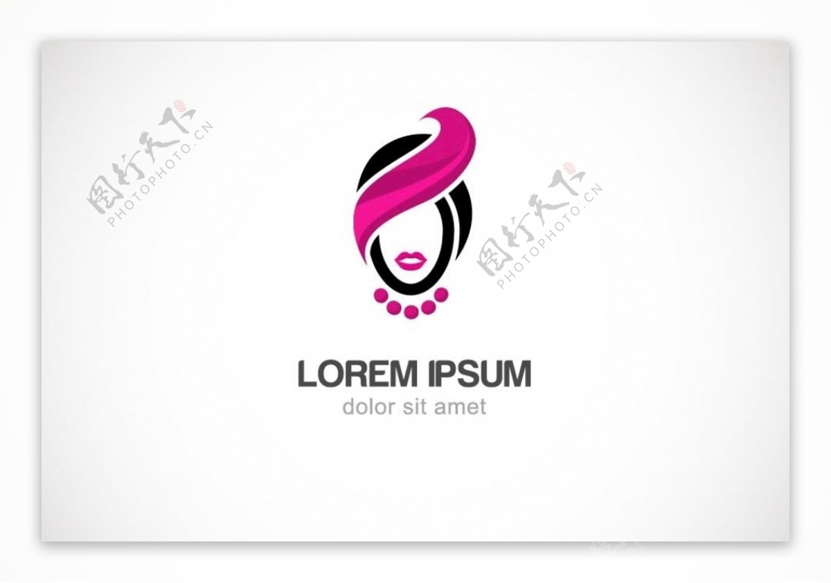 女性美容化妆品店面logo标志