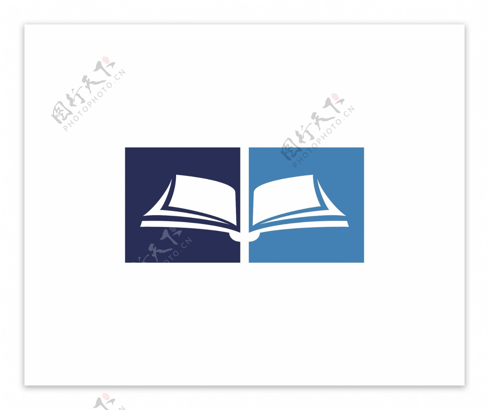 图书阅读小说logo标志