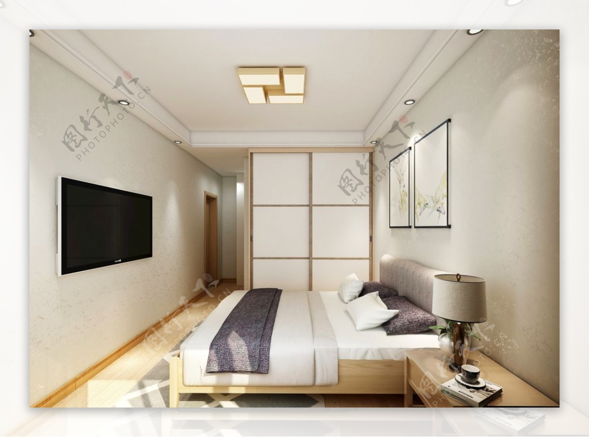 日式风格家居卧室装修效果图