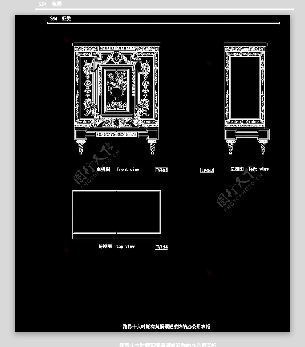 欧式家具施工图家装CAD图纸