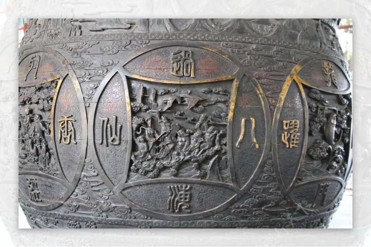 中国元素浮雕图案