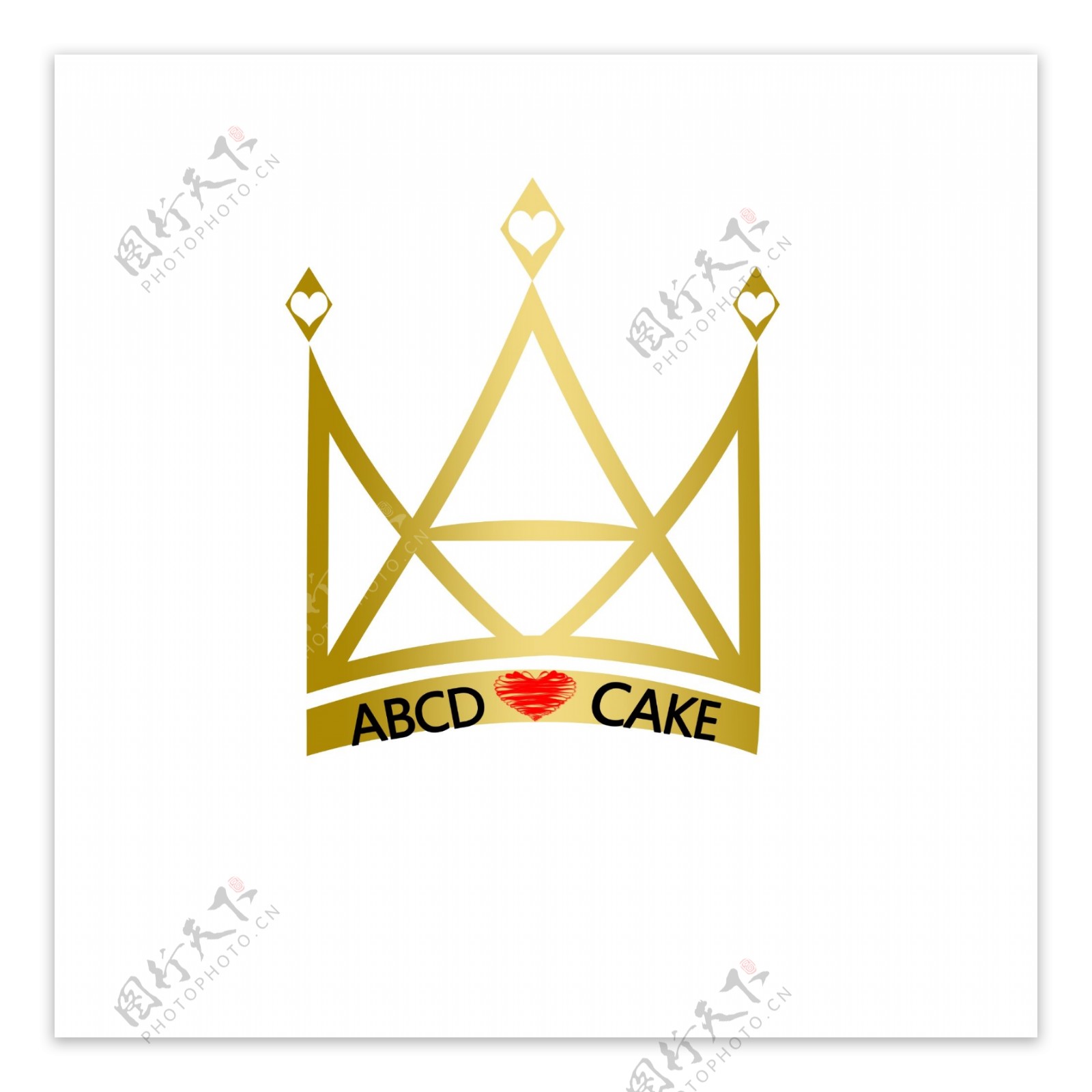 皇冠爱心蛋糕logo