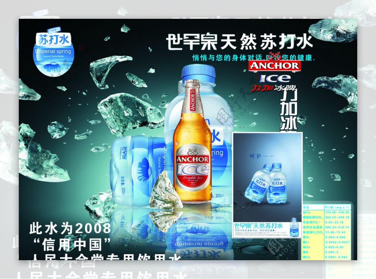 苏打水饮料素材广告