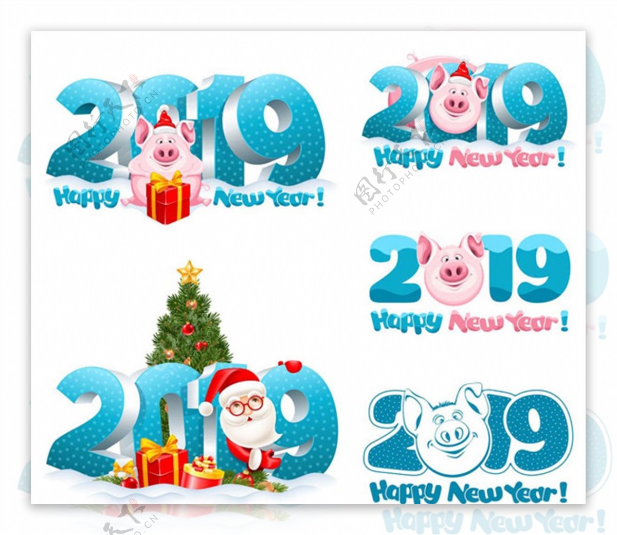 2019圣诞和猪