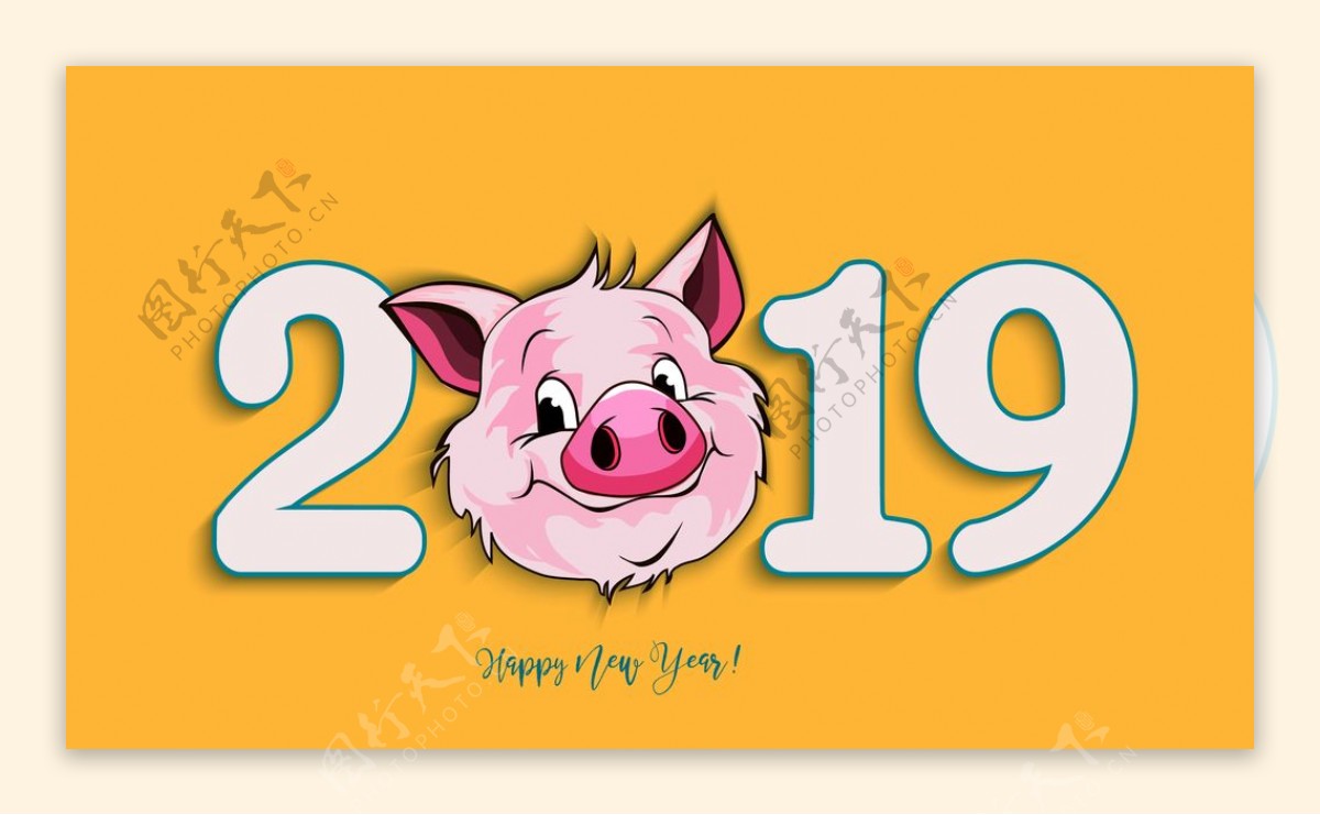 2019猪年背景