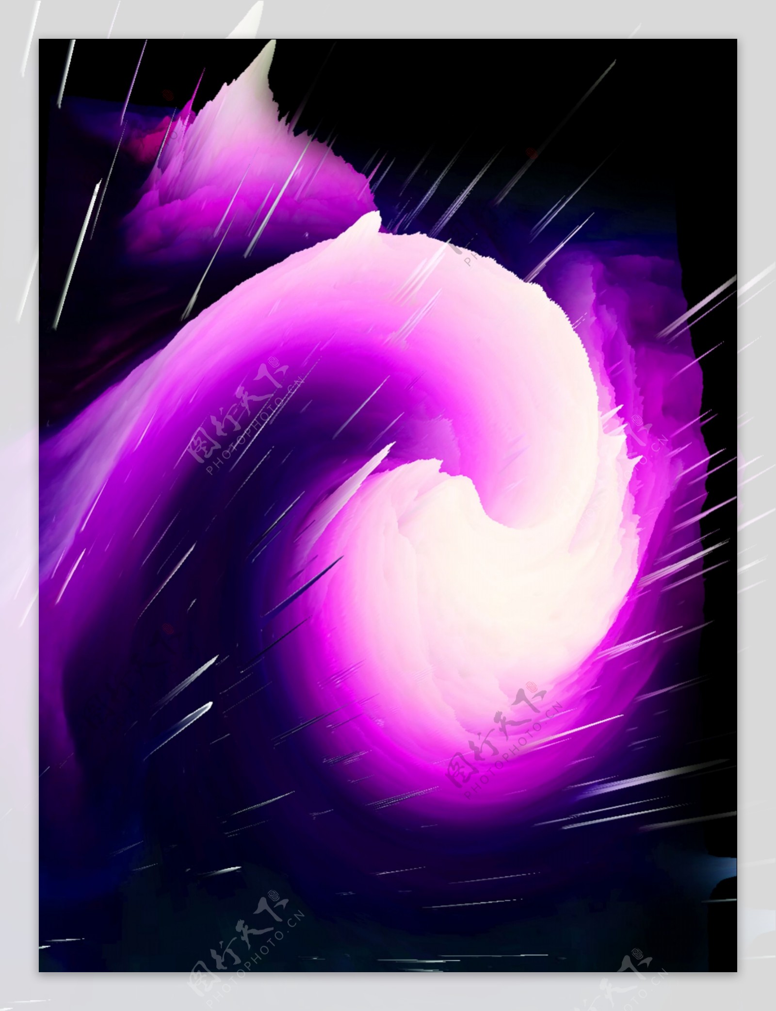 3d漩涡紫色抽象背景