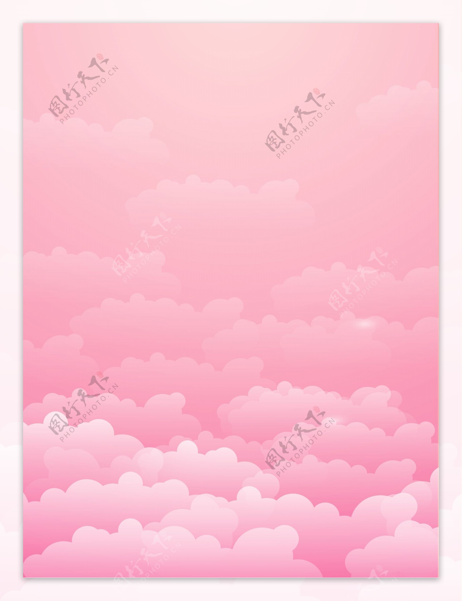 简约粉色浪漫云层背景素材
