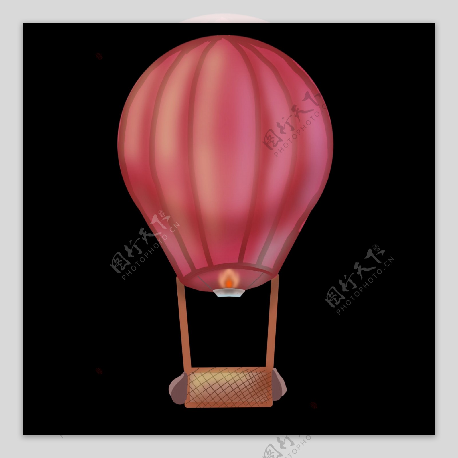 旅游红色的热气球