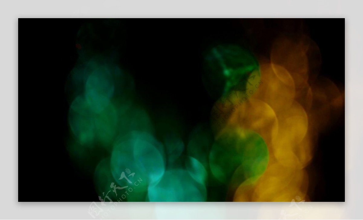 黄绿色镜头光斑粒子动态视频素材