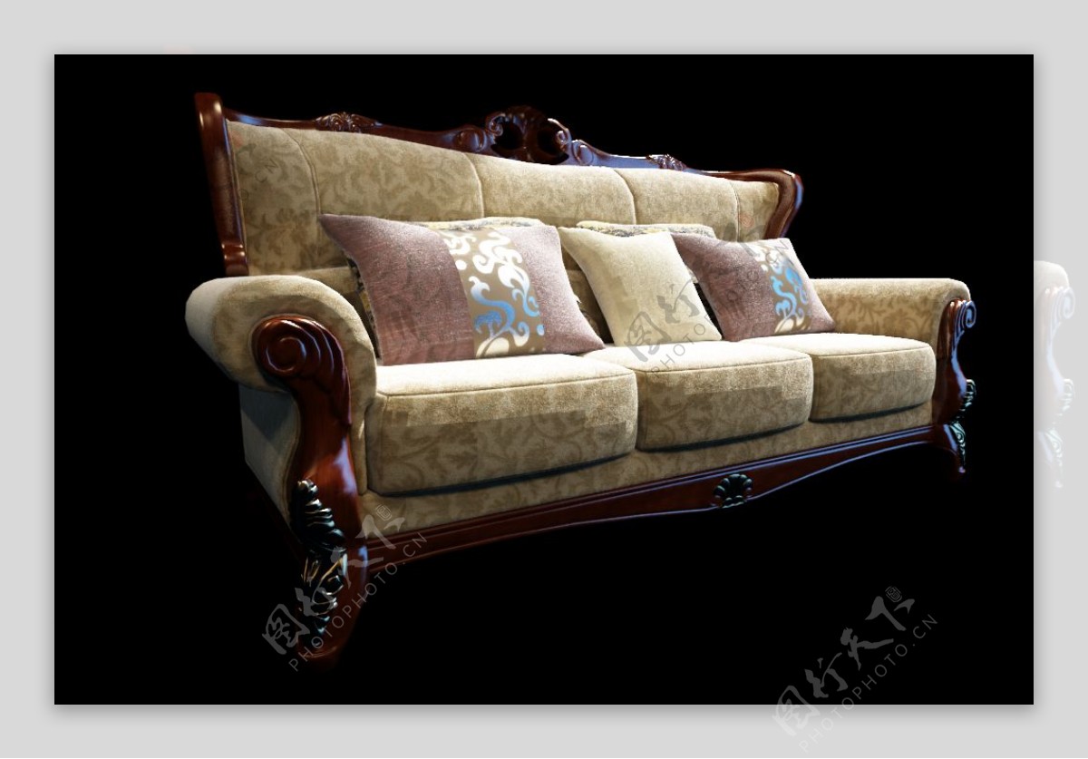 现代欧式沙发模型设计