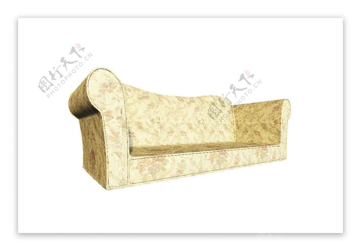 欧式沙发座椅模型