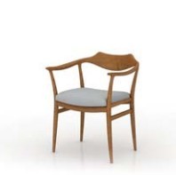 复古木制椅子模型素材