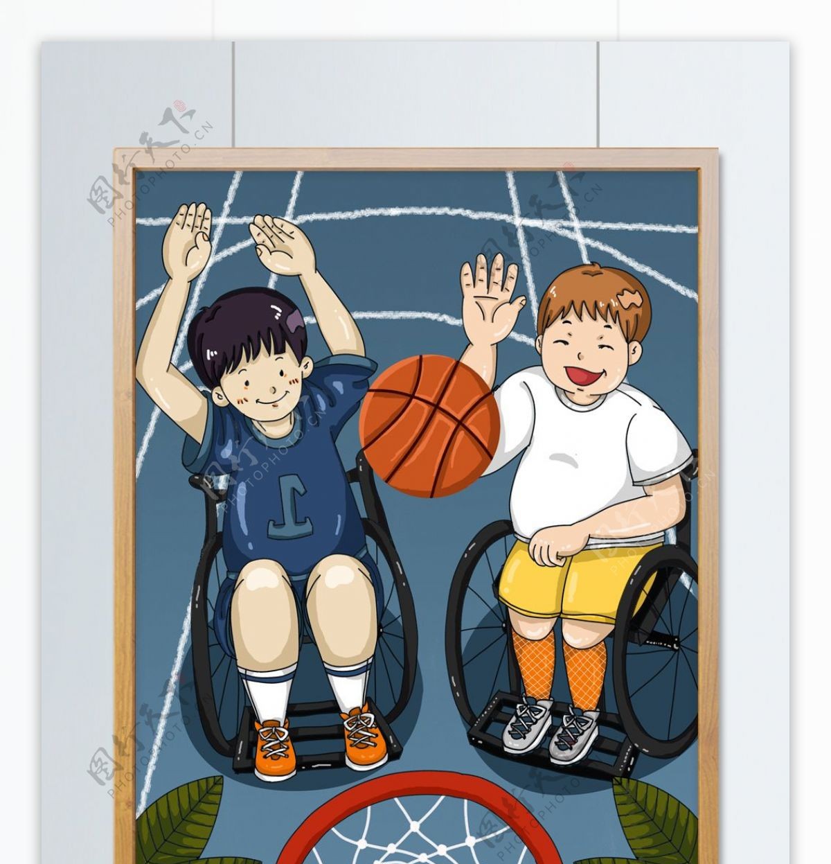 国际残疾人日我们一起打篮球吧