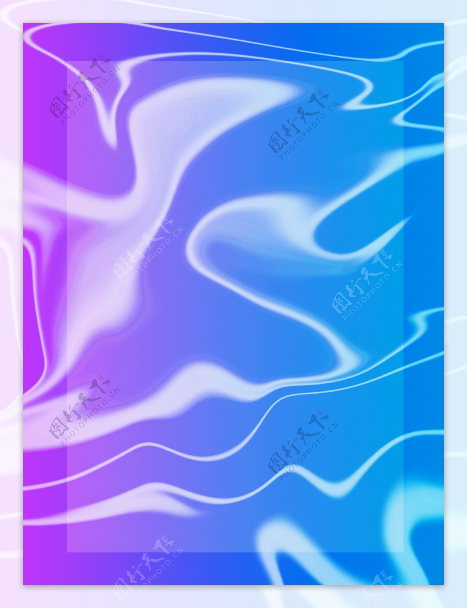 蓝色流体渐变液态抽象背景素材