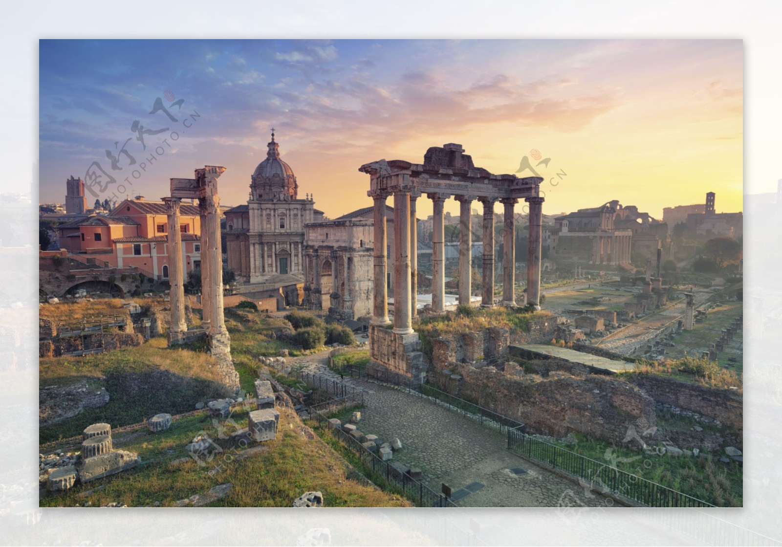 罗马建筑时尚风景画