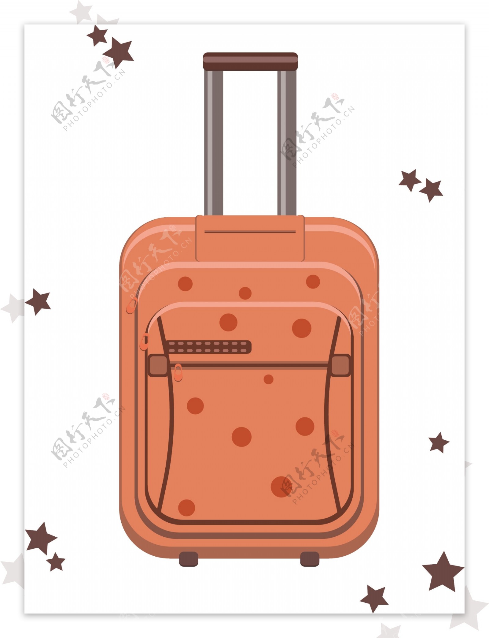 设计元素生活用品旅行拉杆箱行李箱