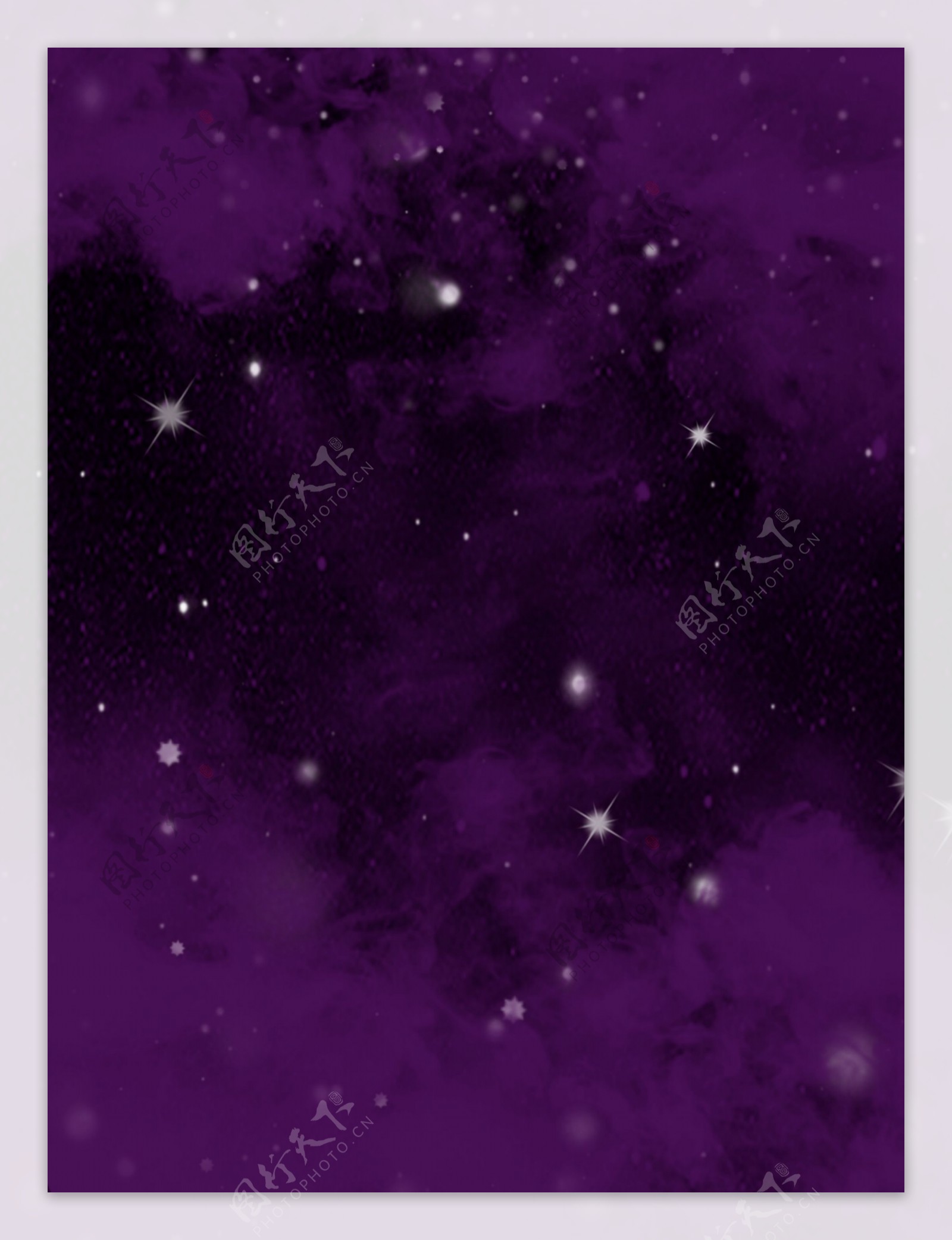 紫红色宇宙星空云彩神秘质感背景