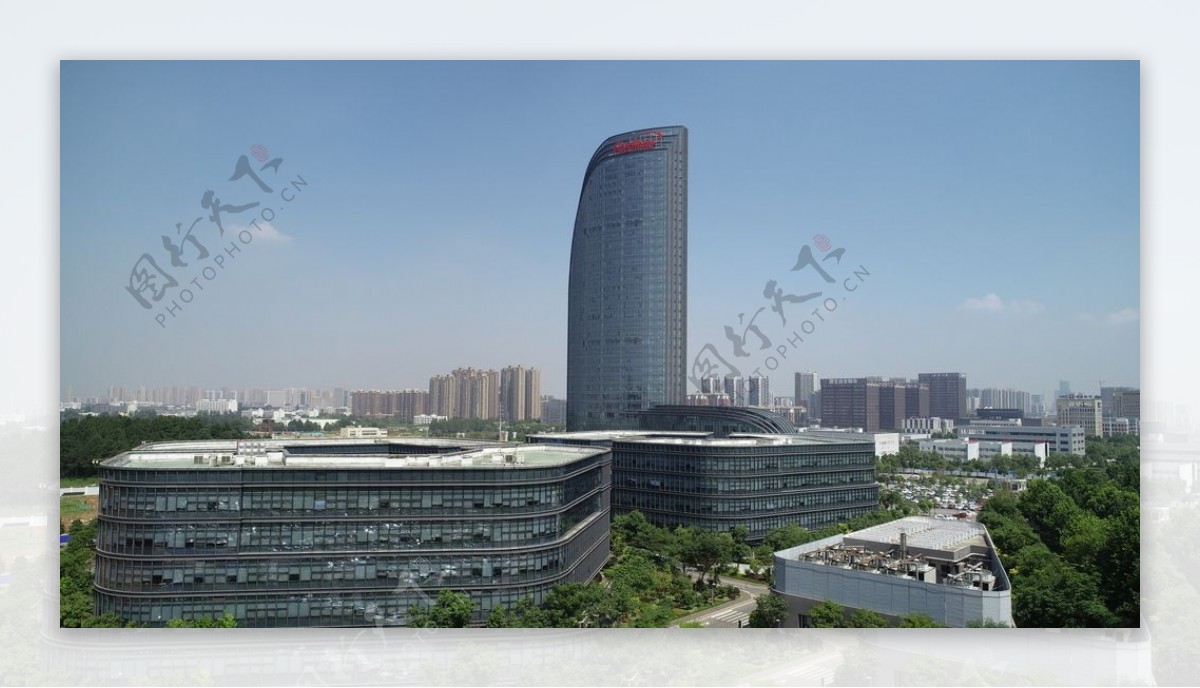 武汉烽火科技公司大楼航拍