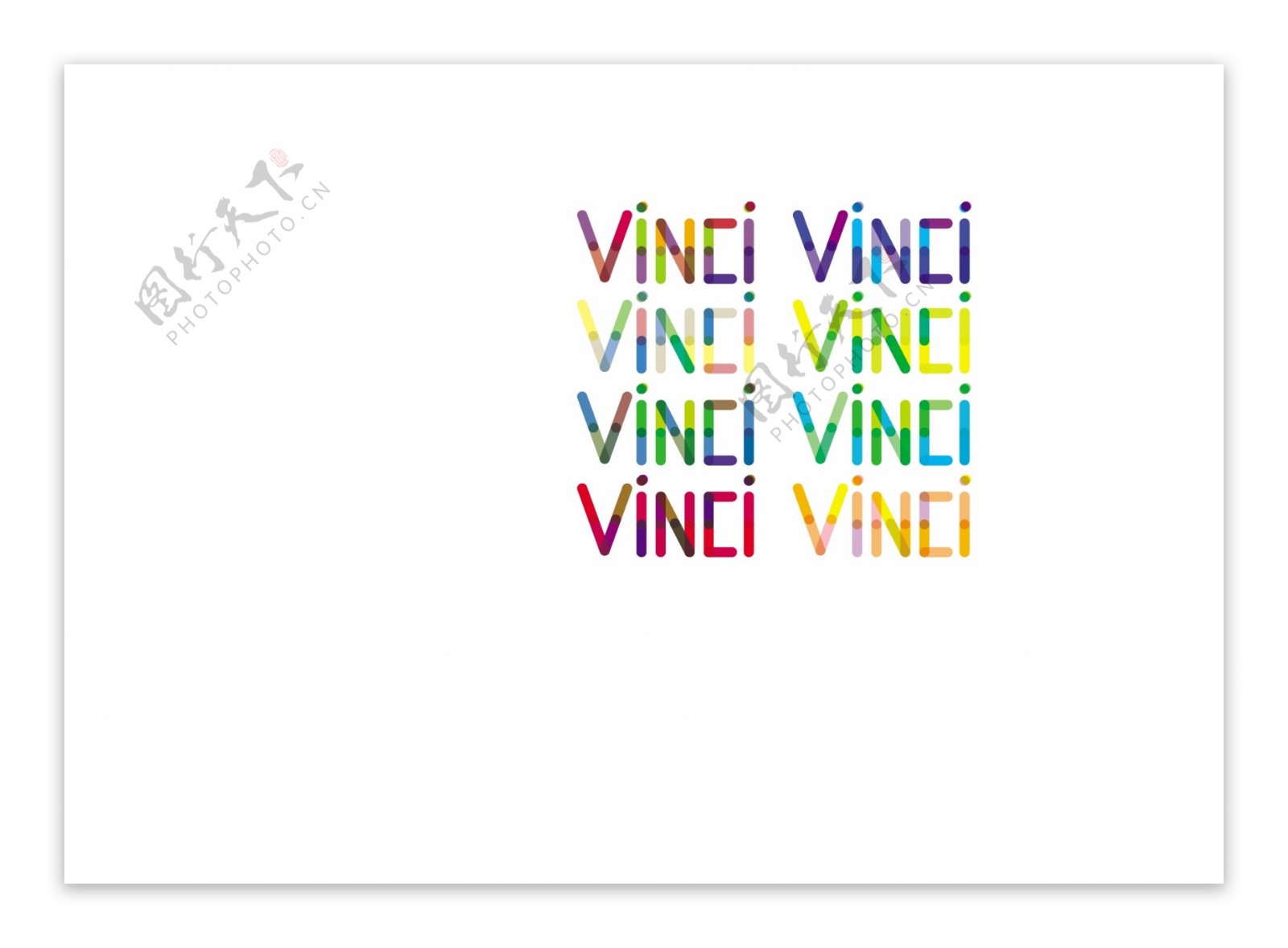 VINCI艺术字色彩构成设计