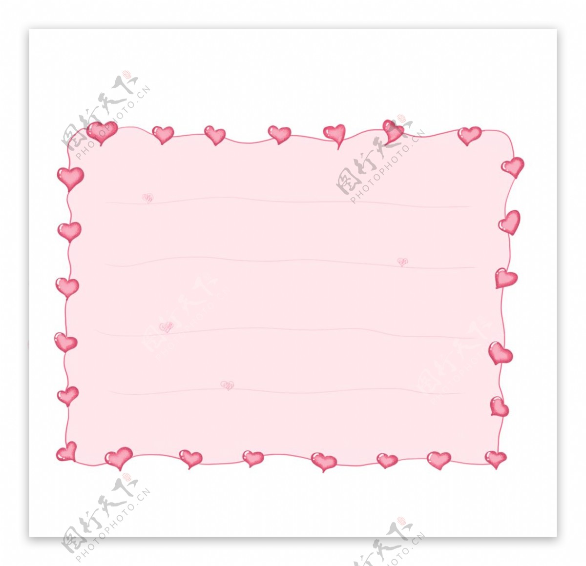 粉色系列信纸