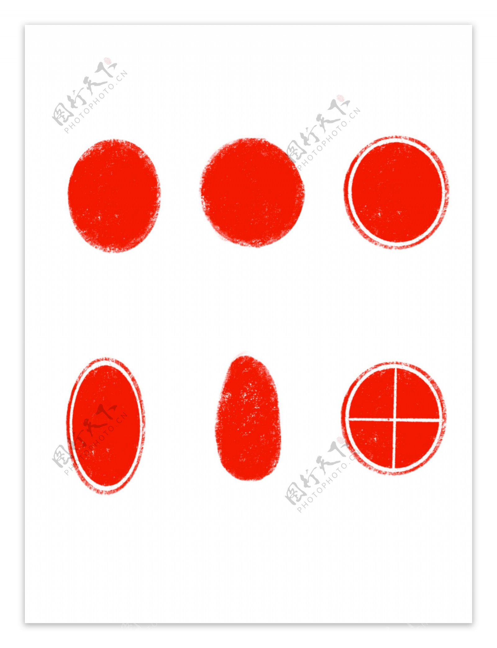 印章中国印章元素红色印章书法印章