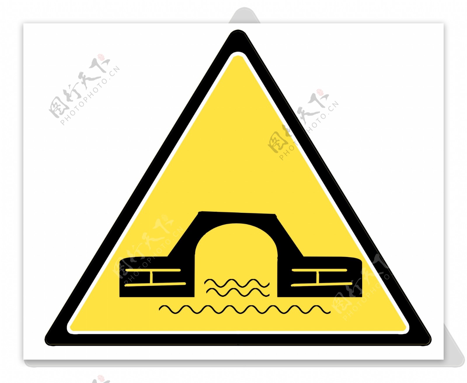 驼峰桥的警示图标