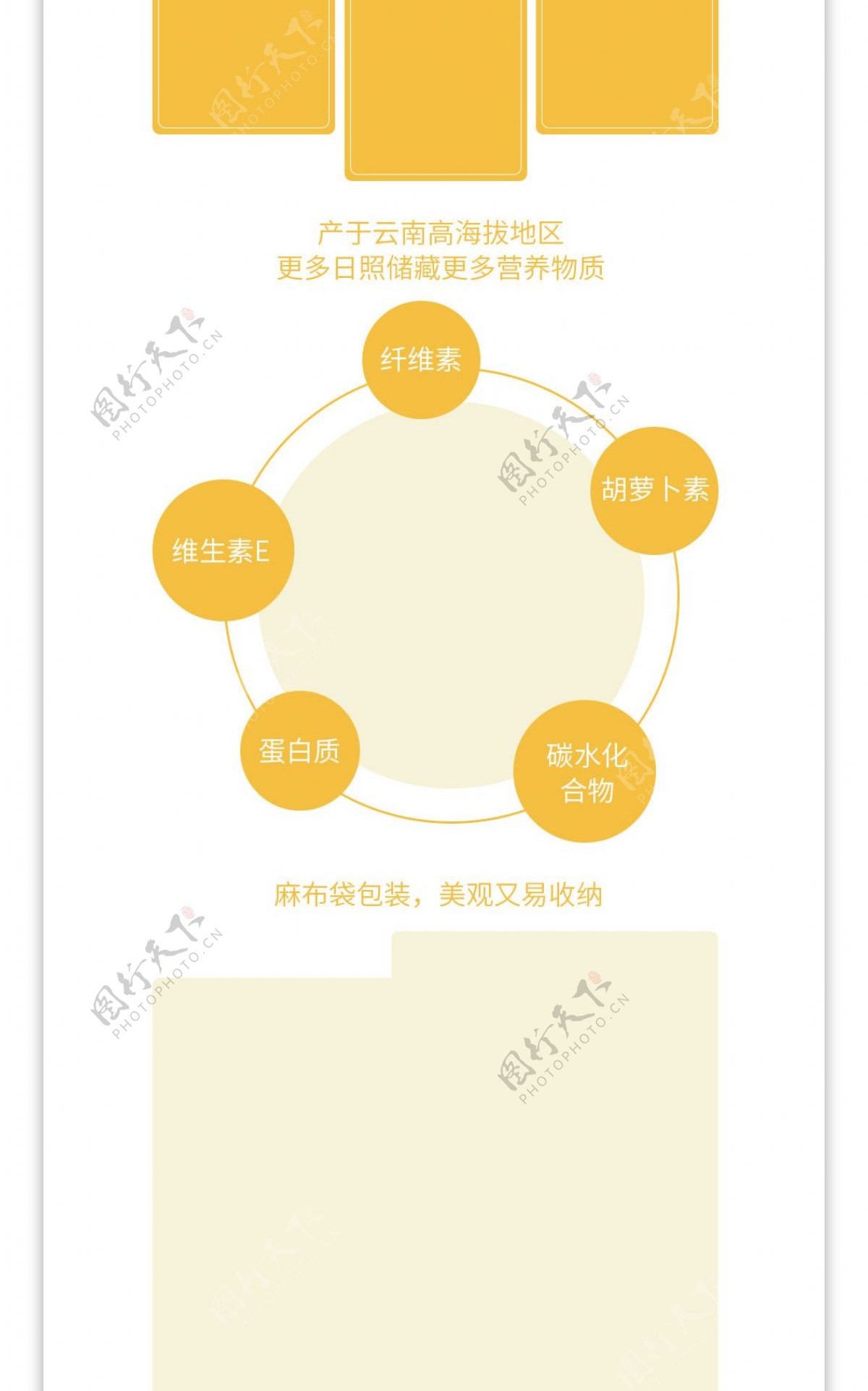 黄色橙子食品电商详情页