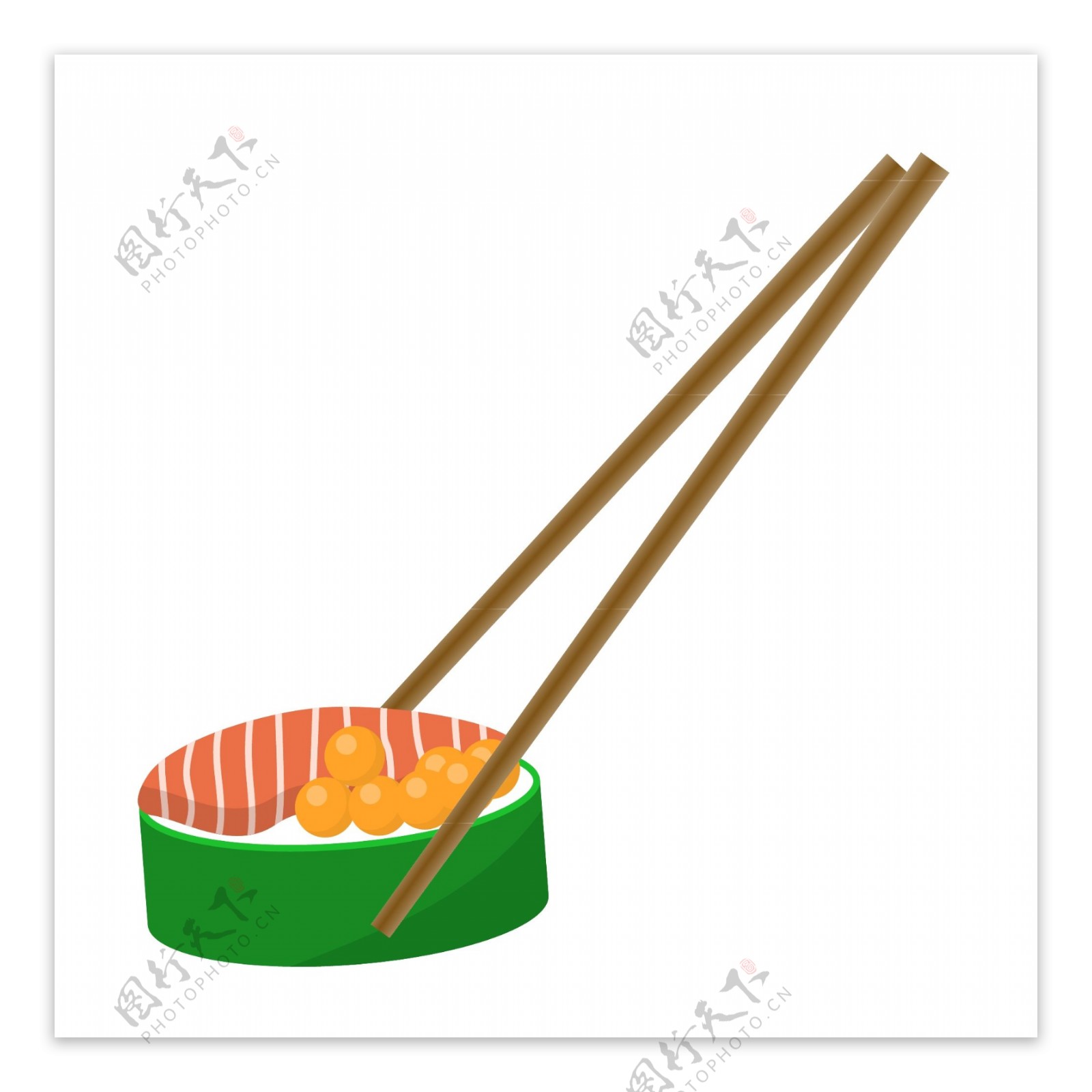美味的日式寿司插画