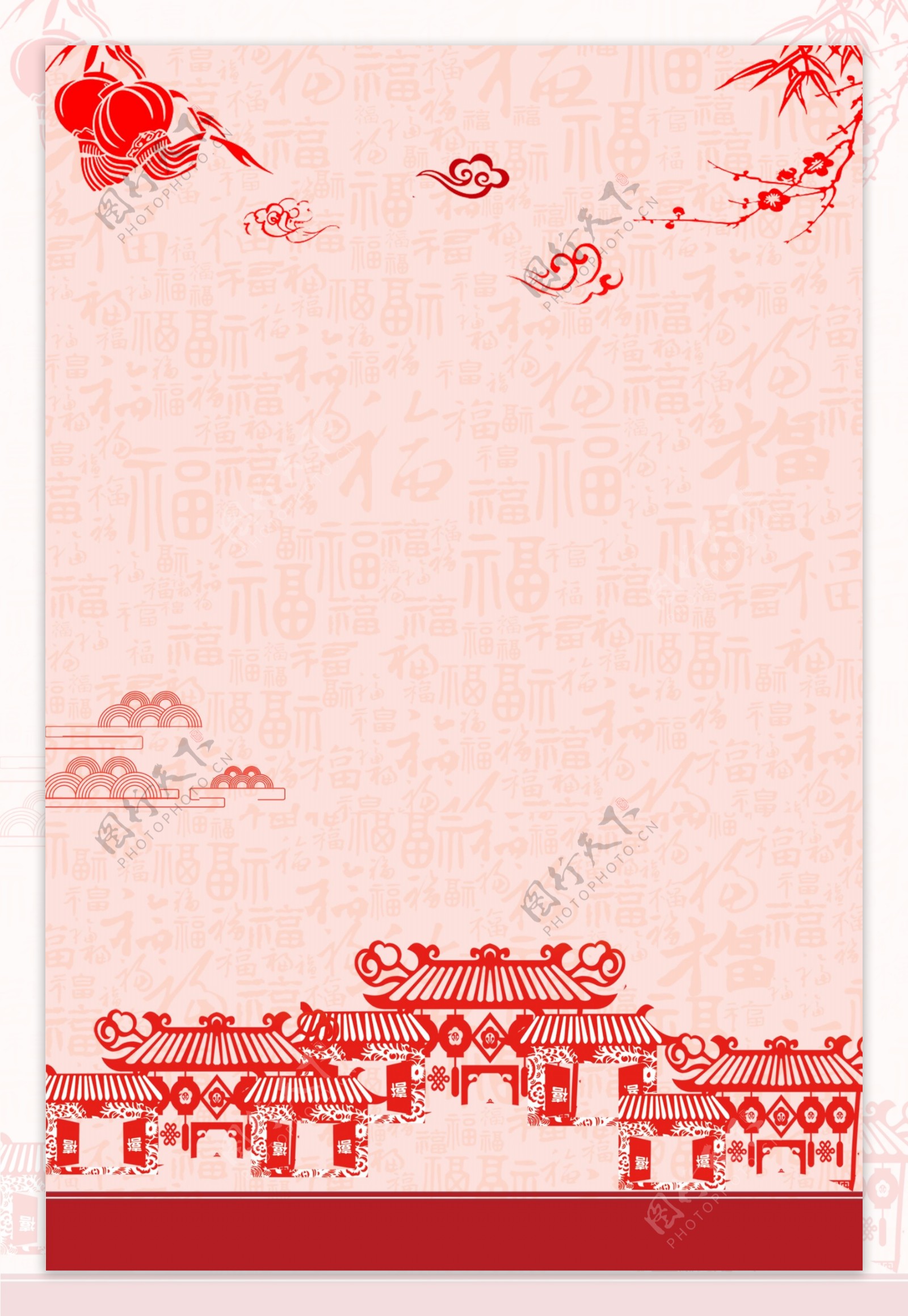 中国风新春剪纸海报
