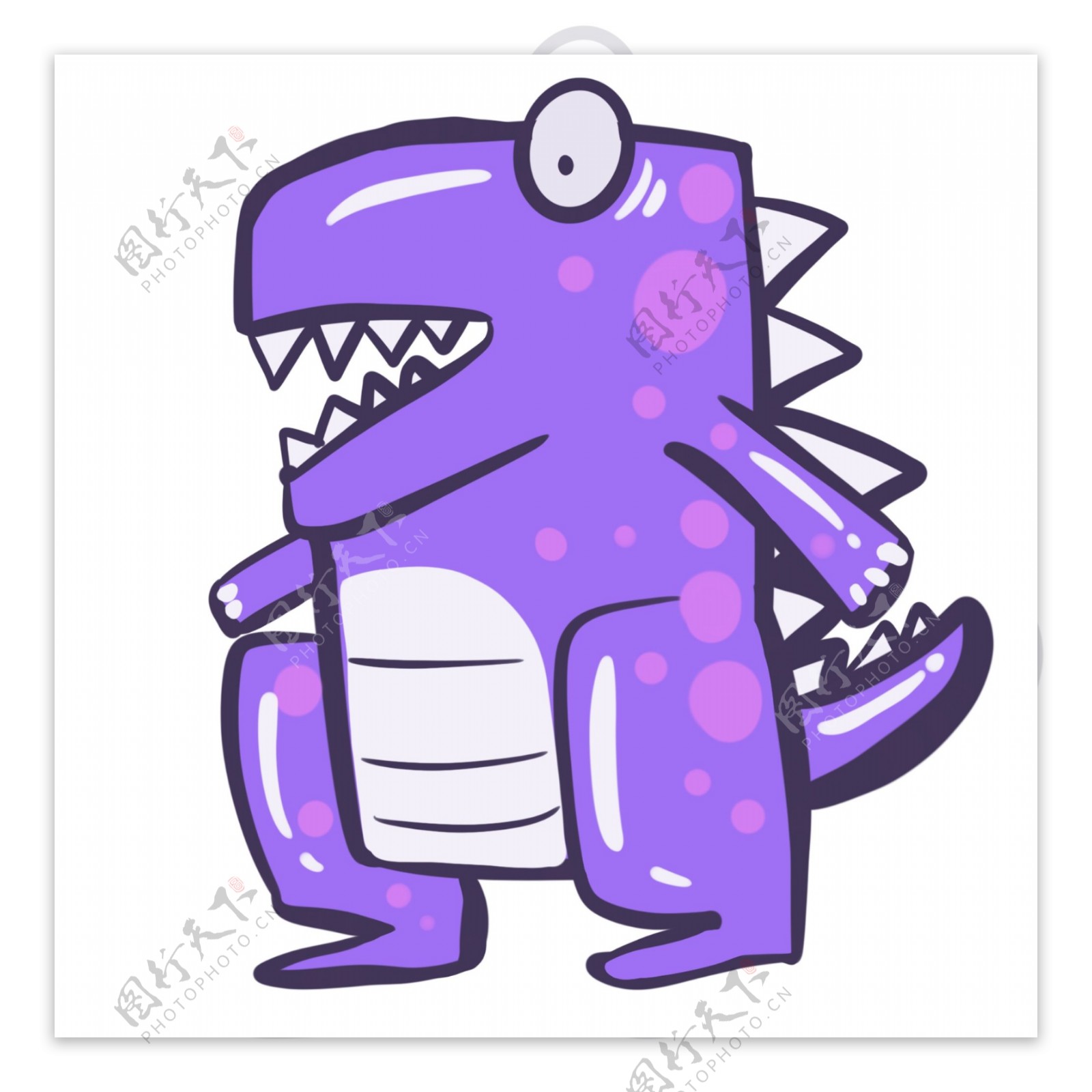 胖胖的紫色小恐龙