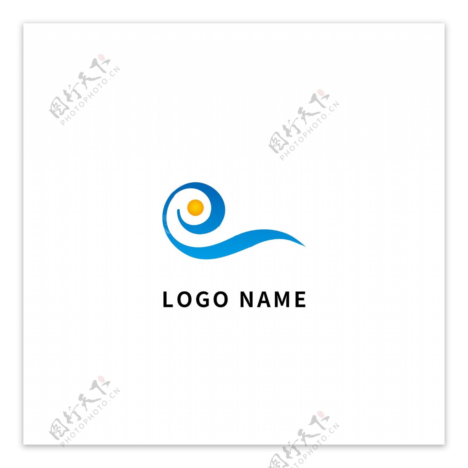 蓝色商务企业创意logo