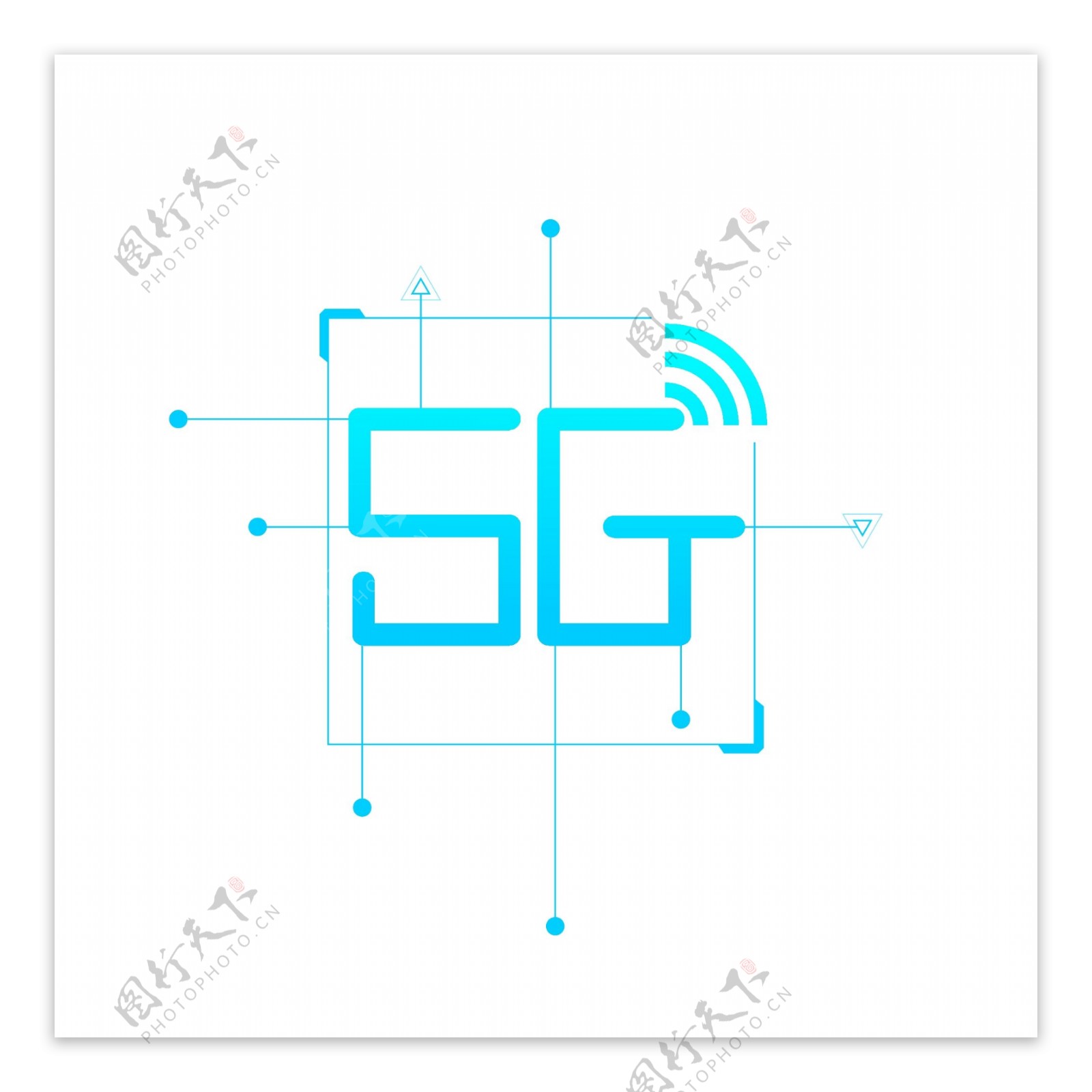 5G科技风格艺术字