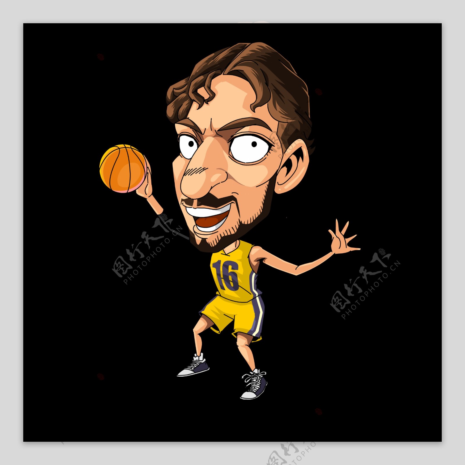 卡通人物NBA球星图片素材-编号32813663-图行天下