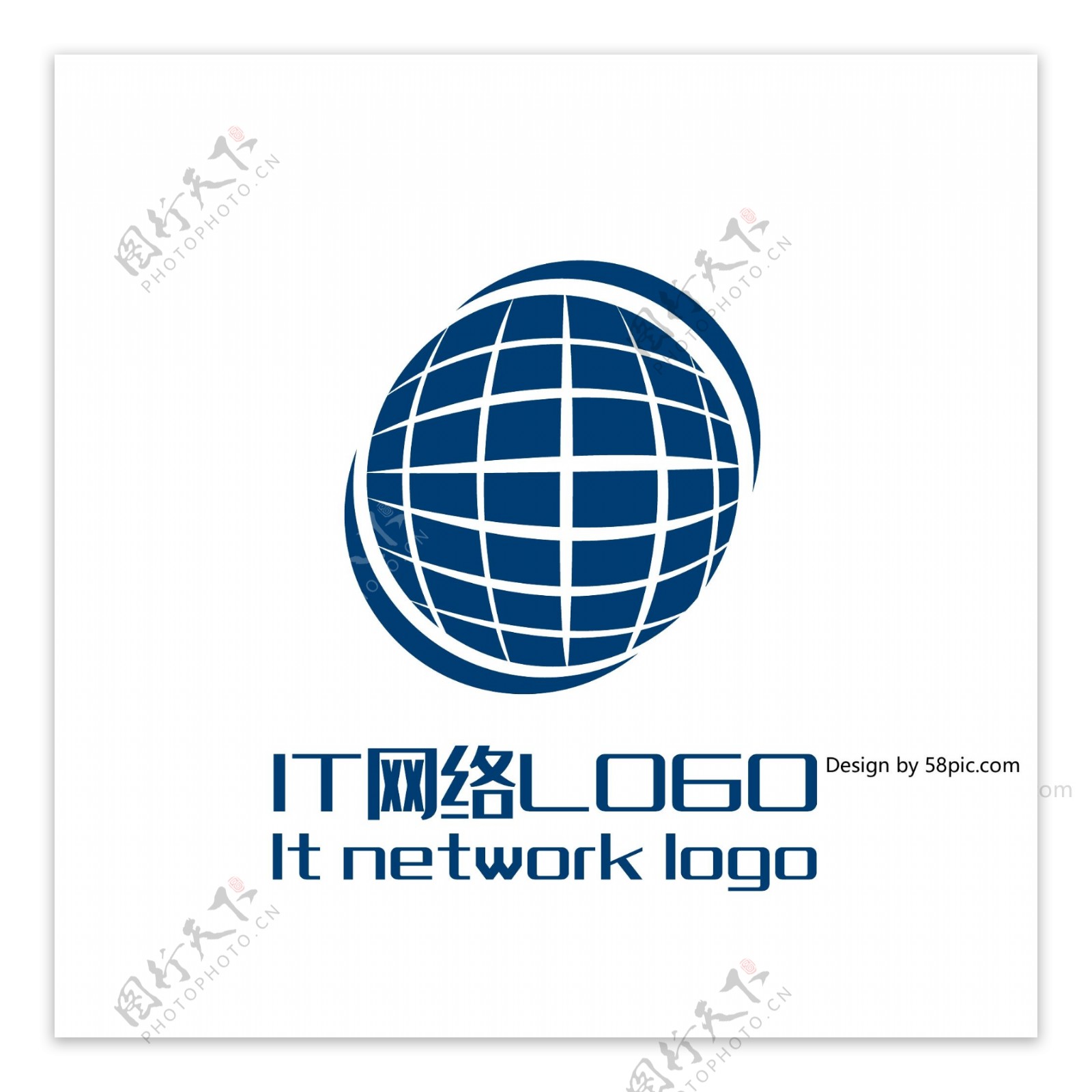 原创创意简约科技星球IT网络LOGO标志