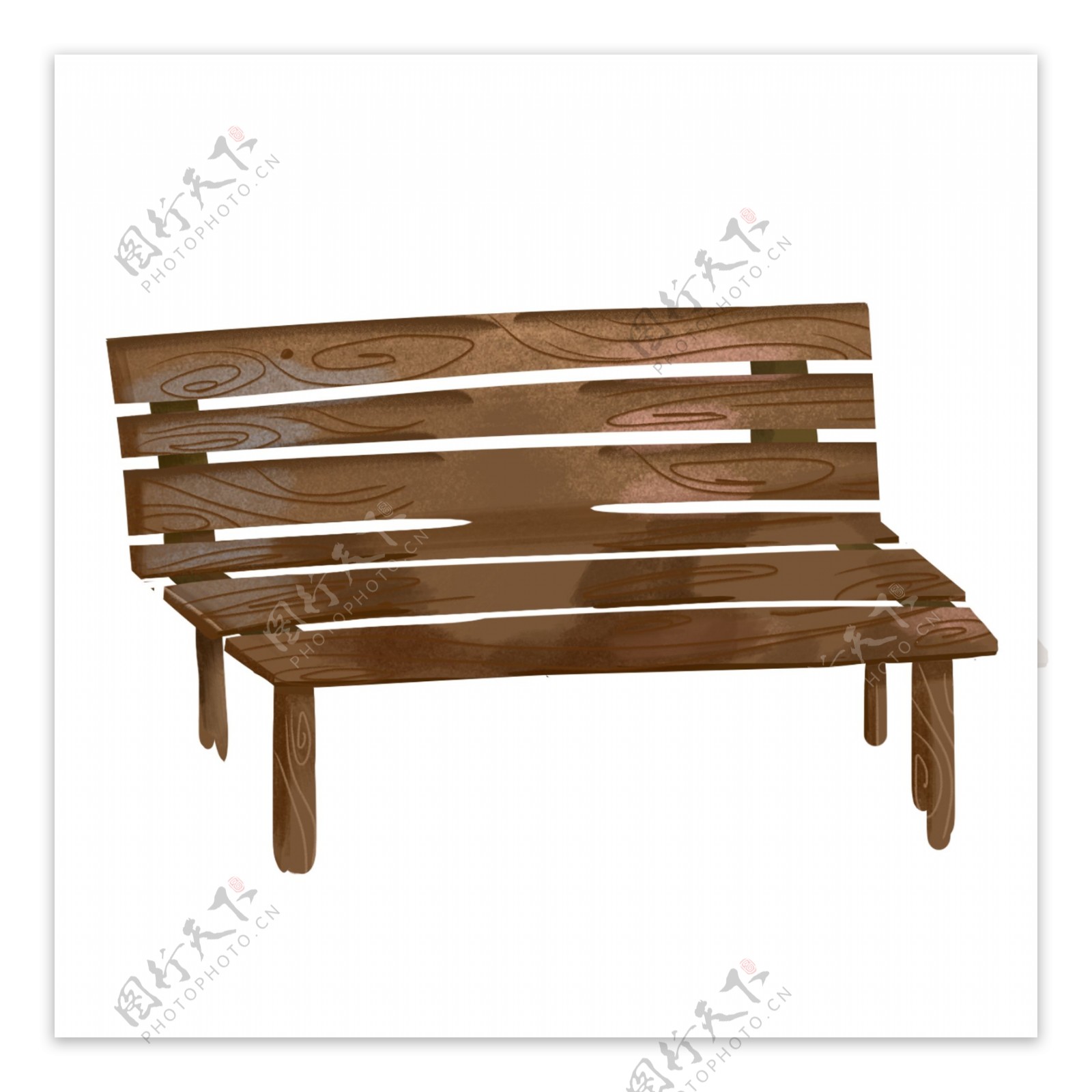简约木质文理椅子