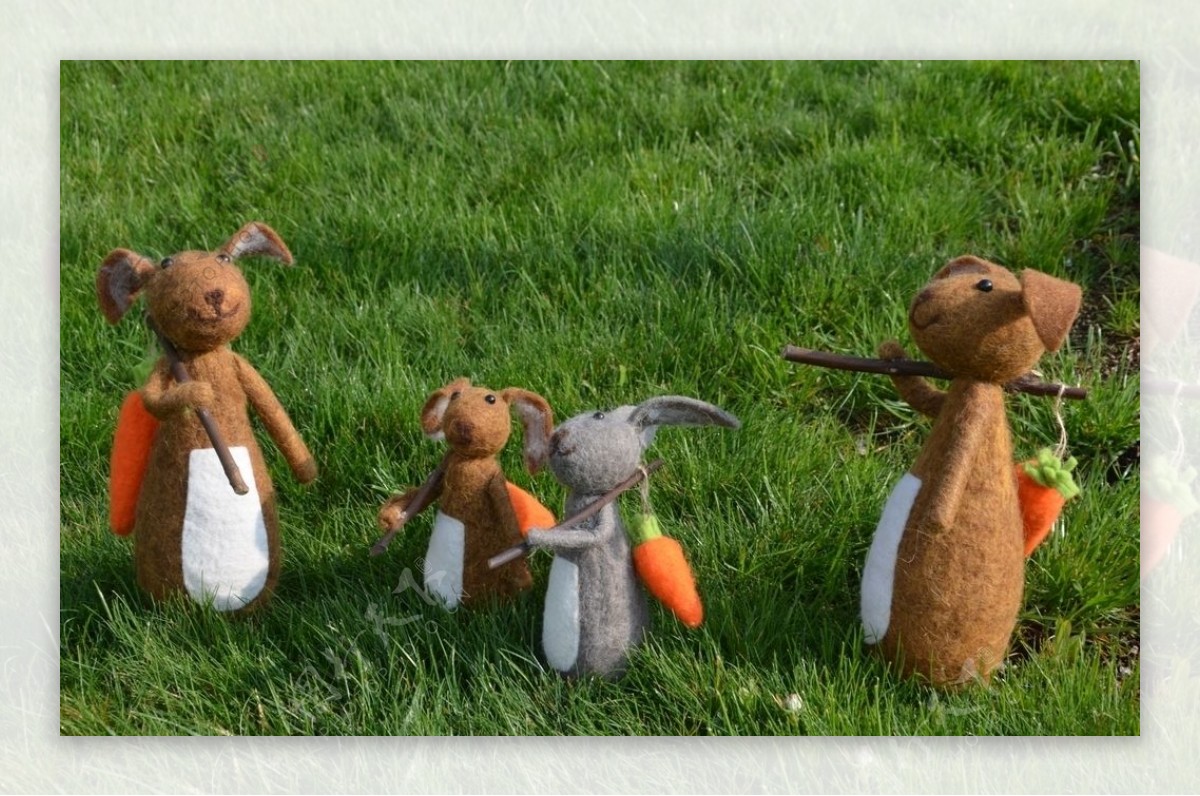 复活节玩具兔子