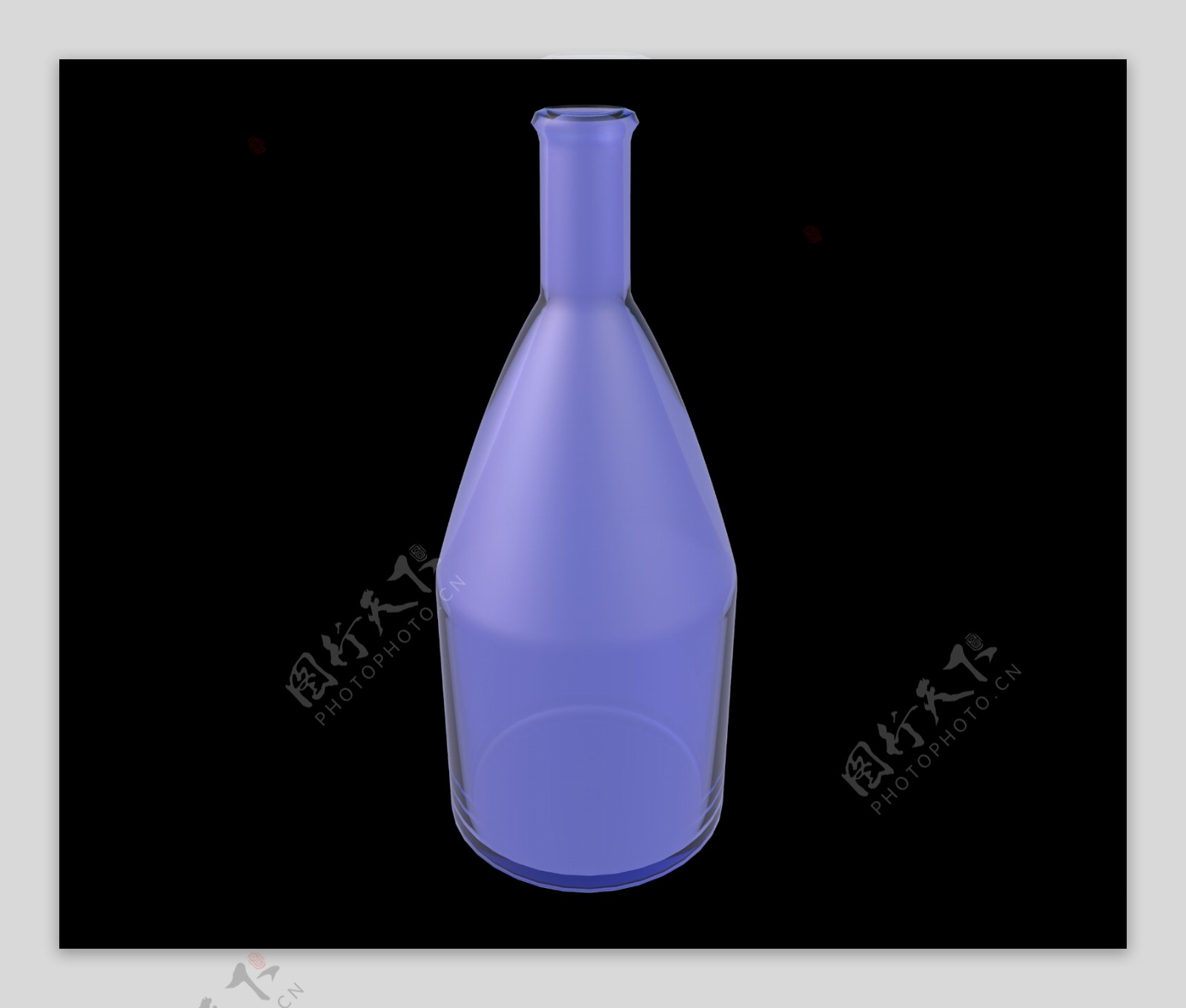精美紫色玻璃瓶