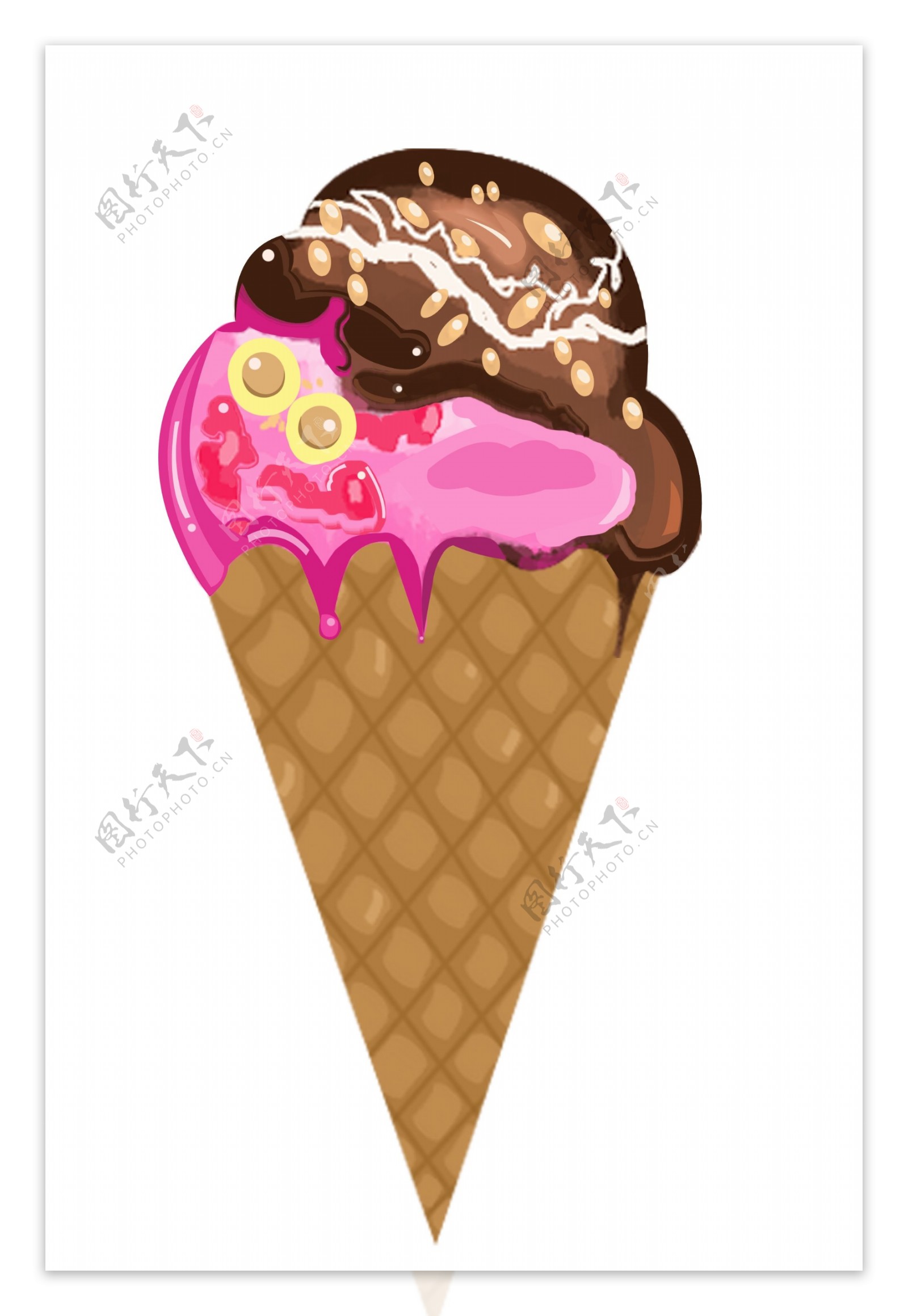 美味夏季冰淇淋