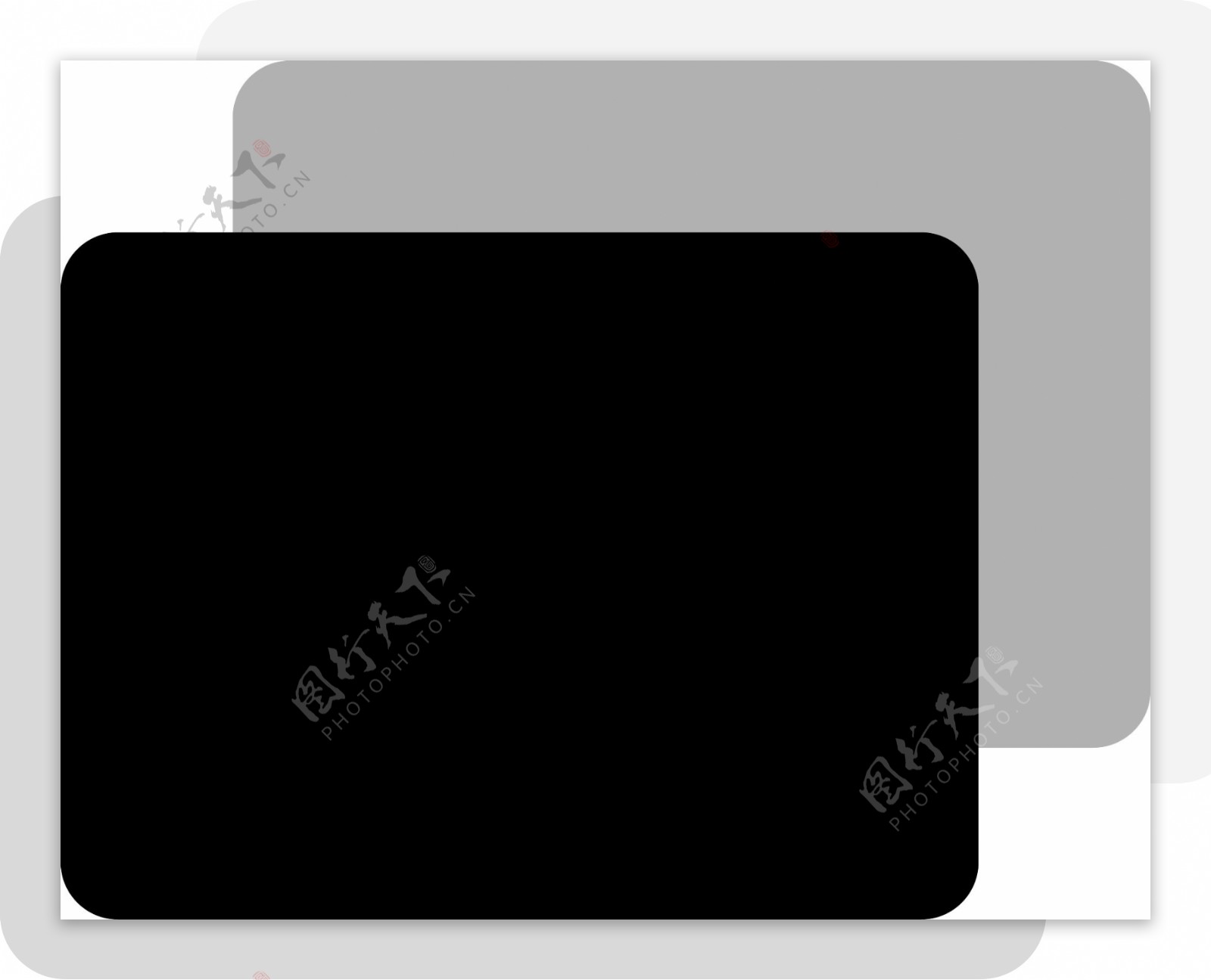 文件夹卡通黑灰色符号图标