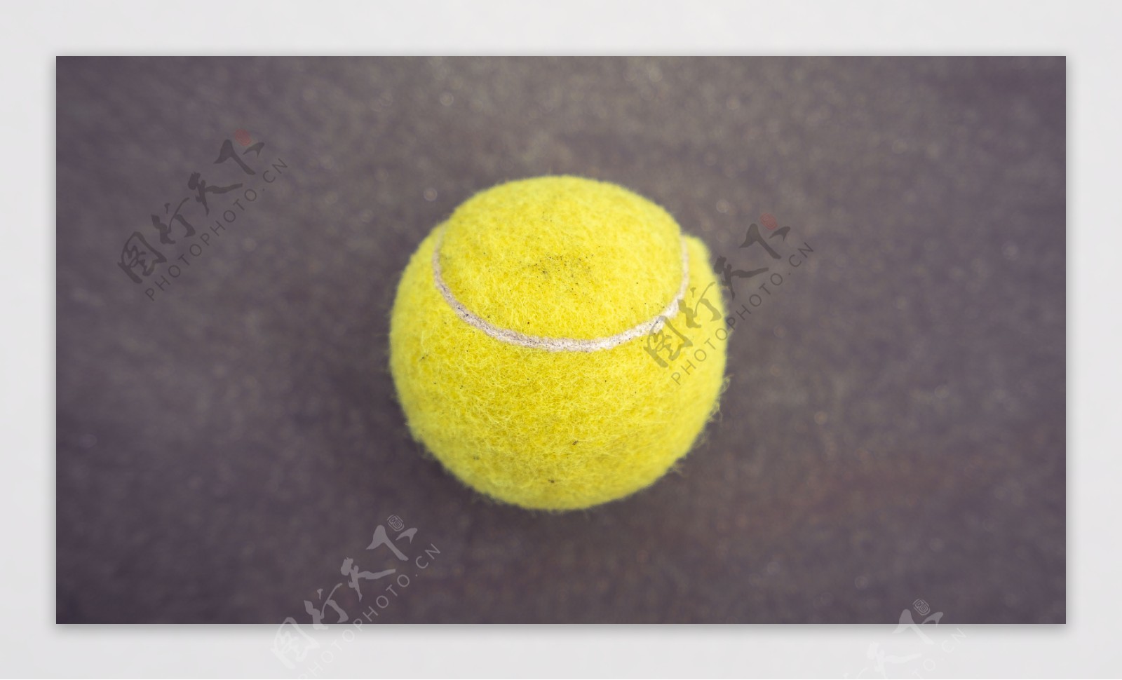 孤独的网球商业摄影