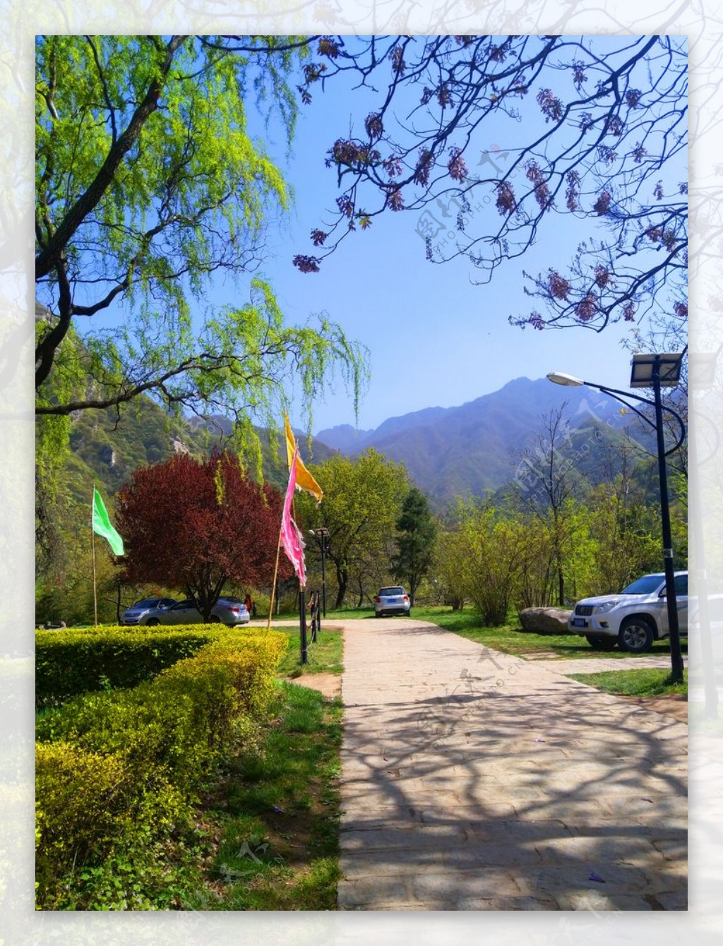 美丽的山路风景