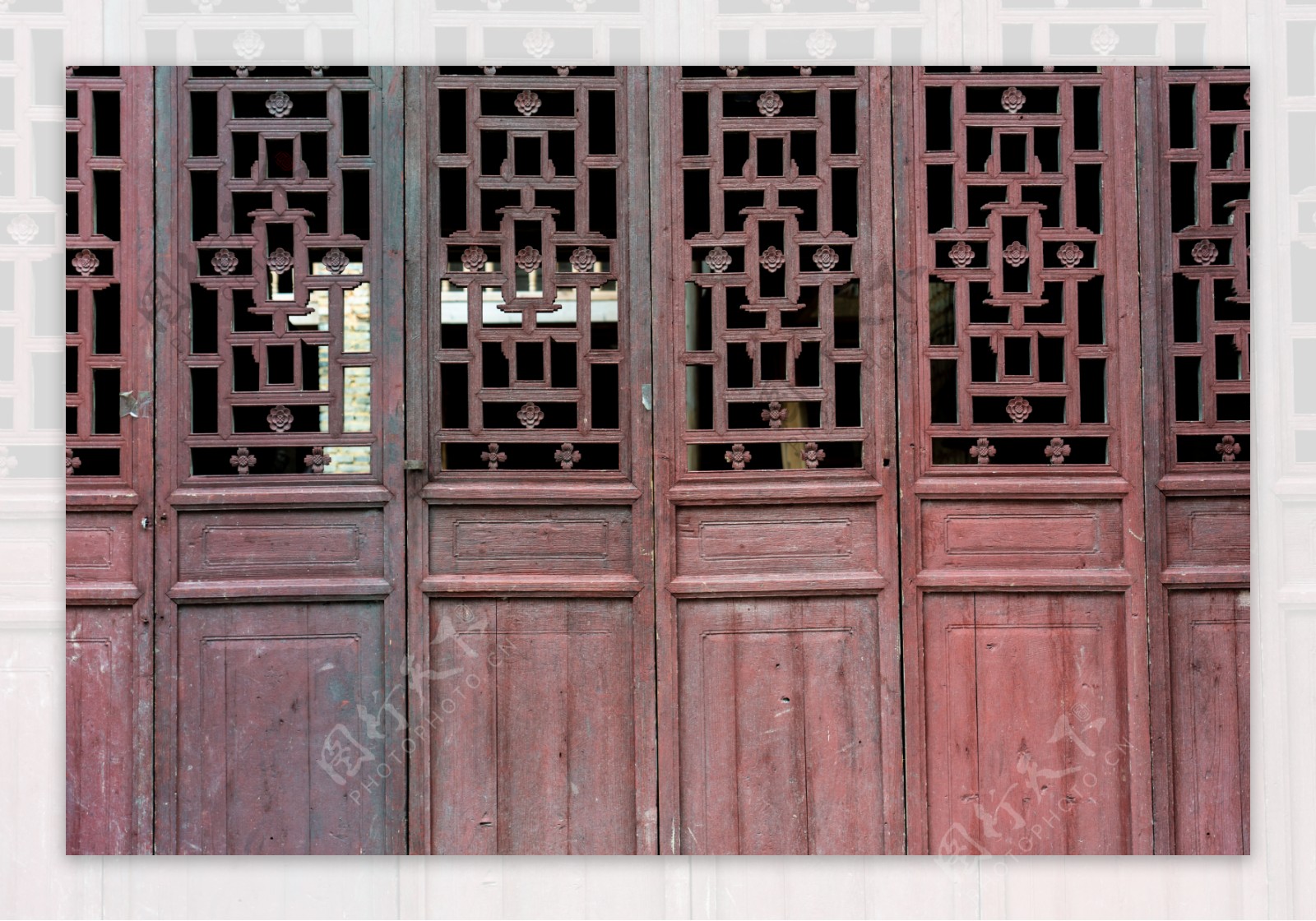 古代复古中国风木质门