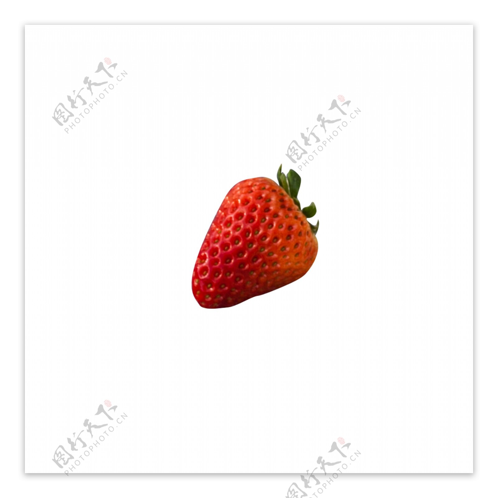 红色圆弧草莓食物元素