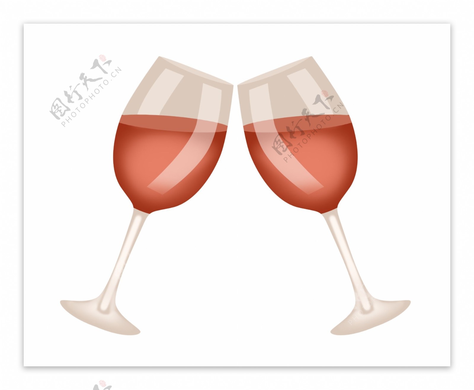 两杯美容葡萄酒插图